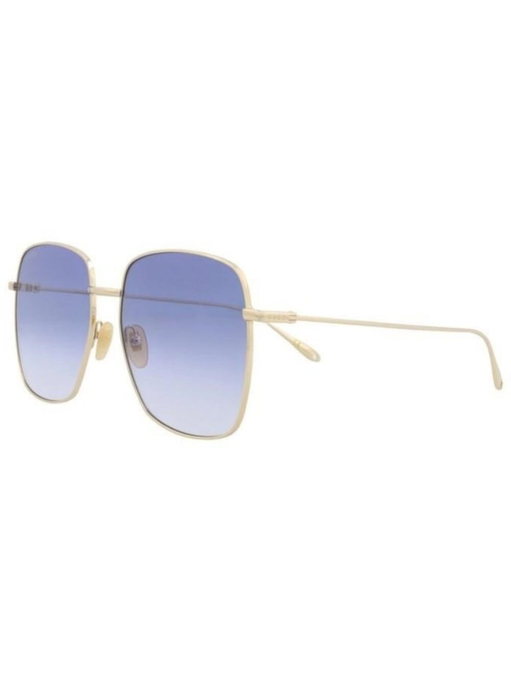 New Gucci Womens Square/Rectangle Gold Gold Violet Fashion Designer Sunglasses